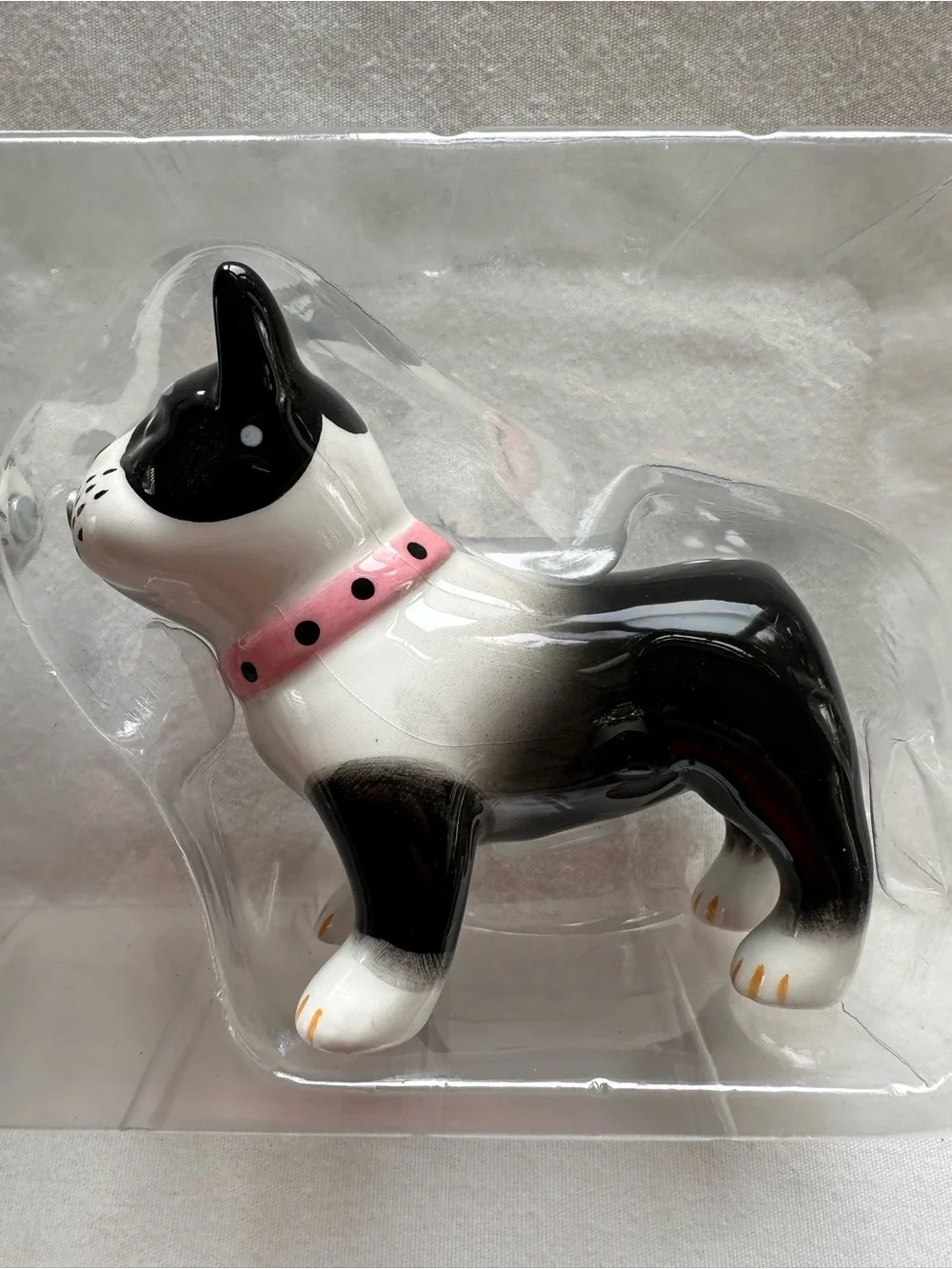 Magnetic Boston Terrier Salt & Pepper Shakers.